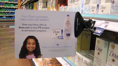 Dove Self-Esteem Shelf Talker