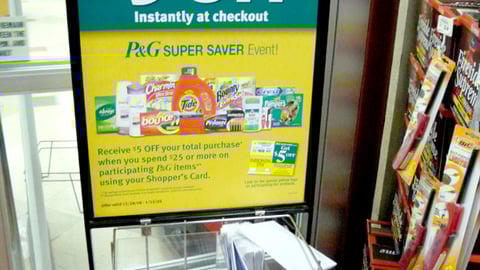 Kroger 'P&G Super Saver Event' Stanchion