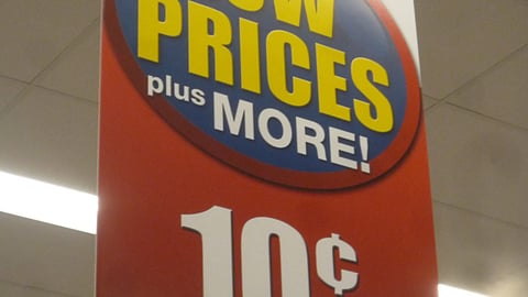 Kroger '10 Cents Off Fuel' Ceiling Sign
