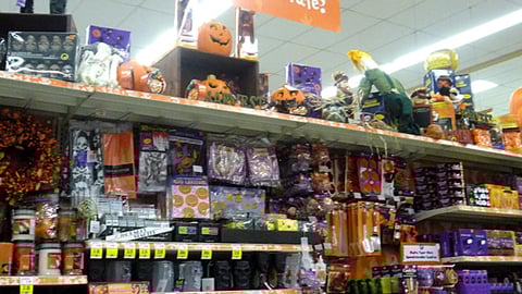 Kroger Halloween Ceiling Sign