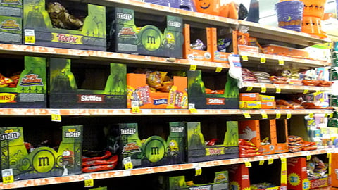 Kroger Halloween Candy Merchandising