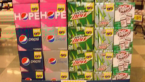 Pepsi Kroger 'Giving Hope' Case Stack