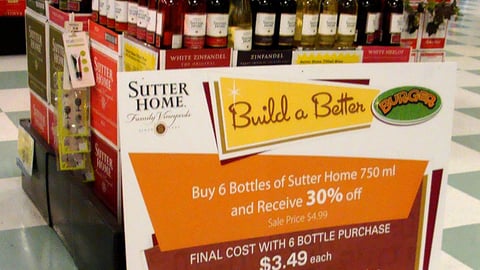 Sutter Home 'Build a Better Burger' Sign