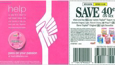 Yoplait 'Your Lid Matters' FSI