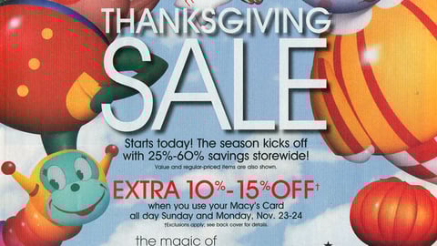 Macy's 'Thanksgiving Sale' Circular Cover