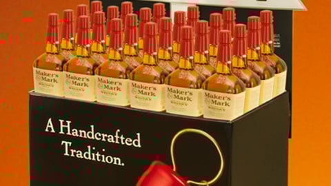 Maker's Mark Holiday Display Bin