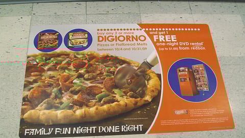 DiGiornio Redbox Rental Offer Floor Cling
