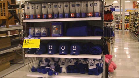 Indianapolis Colts Collectibles Endcap