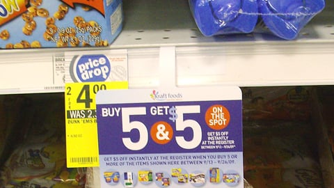 Kraft "Buy 5 Get $5" Wobbler