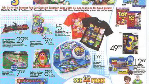 Meijer 'Toy Story 3' Merchandise Feature