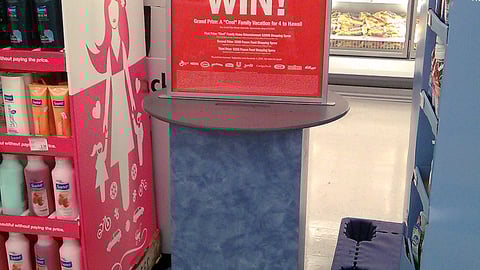 Frozen Food Month Sweeps Display