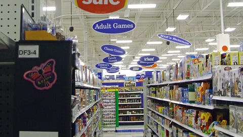Meijer Toy Aisle Ceiling Signs