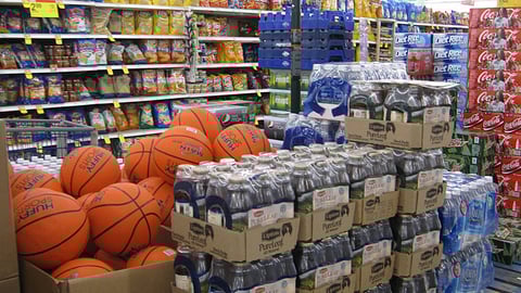 Meijer Beverage Case Stacks