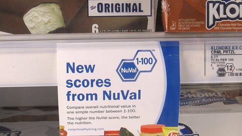 NuVal Nutrition Scores Shelf Talker
