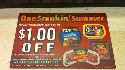 Eckrich/John Morrell Smokin' Summer Floor Cling