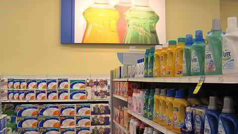 Meijer Dishwashing Perimeter Sign