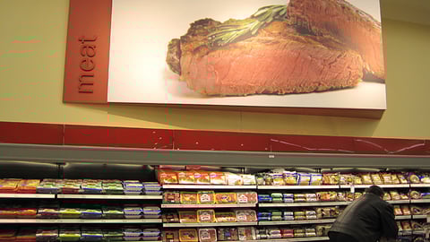 Meijer Meat Perimeter Sign