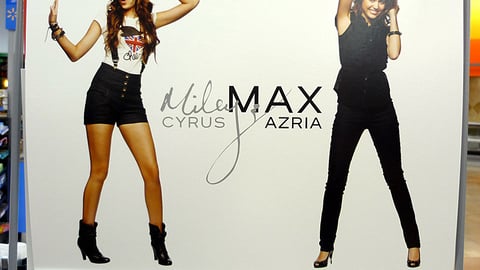 Walmart Miley Cyrus Max Azria Rack Topper