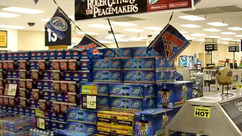 Miller Lite Fry's Roger Clyne Ceiling Sign