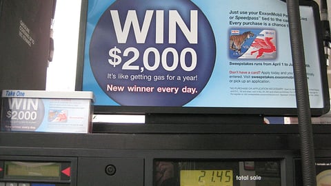 ExxonMobil Sweepstakes Pump Topper