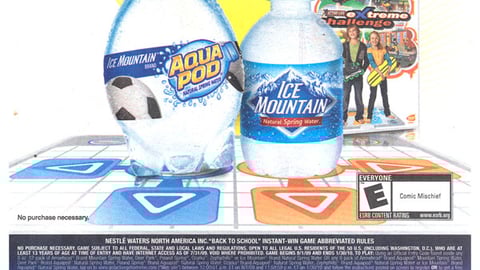 Ice Mountain Back-to-School Sweeps FSI