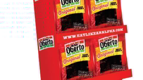 Oberto's "Text Taunt Win" Shipper
