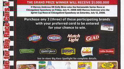 Jewel 2008 NASCAR Event Sweeps Feature