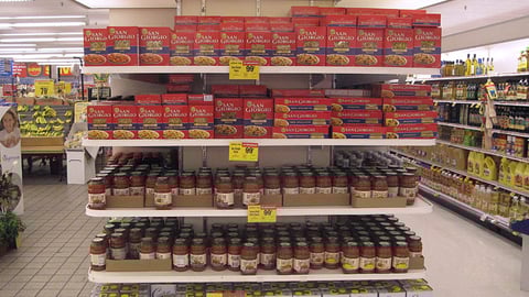 Pasta and Sauce Endcap