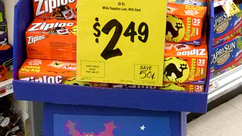 Ziploc Halloween Floorstand