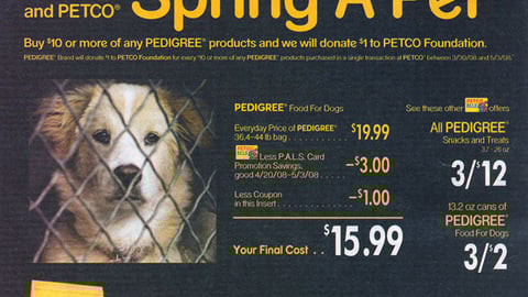 Pedigree Petco Co-Equity FSI