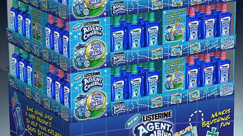 Listerine Agent Cool Blue Pallet