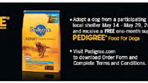 Pedigree/Kmart Dog Adoption Shelf Sign