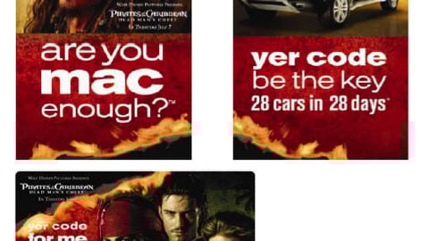 McDonald's 'Pirates' Decals, Trayliner