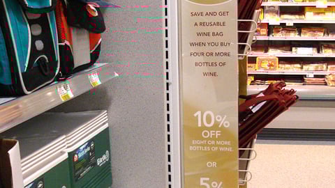 Publix Wine Bag Aisle Violator