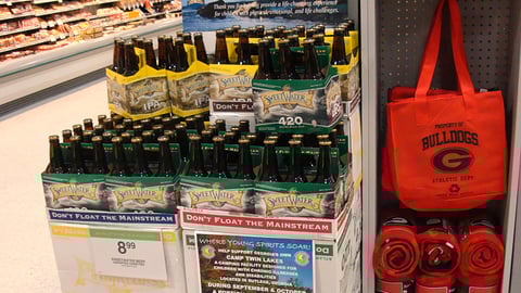 Camp Twin Lakes Beer Benefit Display