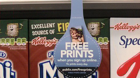 Publix Free Photo Prints Wobbler