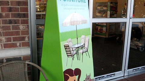 Publix Outdoor Furniture Standee