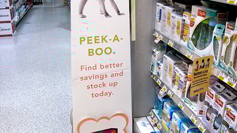 Publix 'Peek-A-Boo' Standee