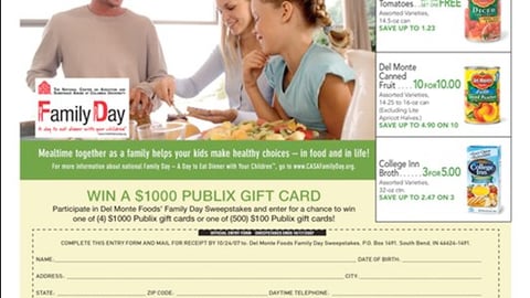 Publix/Del Monte Family Day Feature