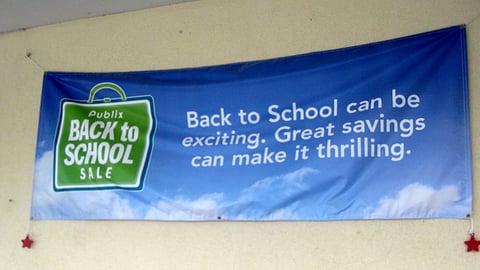 Publix Back-to-School Wall Banner