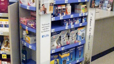 Rite Aid Diabetes Floorstand