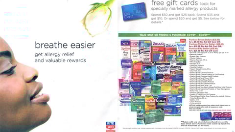 Rite Aid 'Breathe Easier' Rebate Catalog Feature