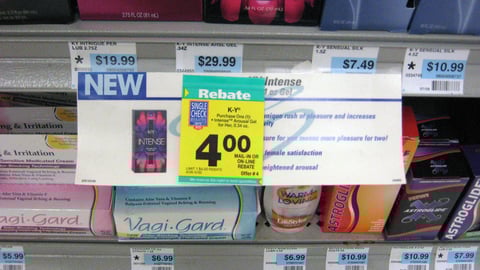Rite Aid K-Y Intense Shelf Sign