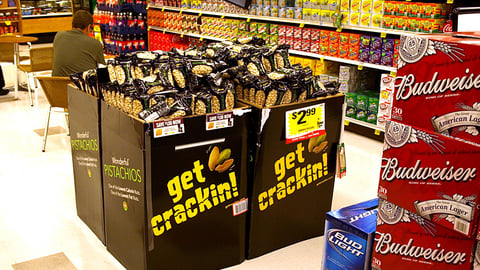 Pistachios Dump Bins