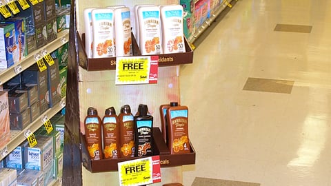 Hawaiian Tropic Floorstand