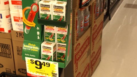 Robitussin to Go Floorstand