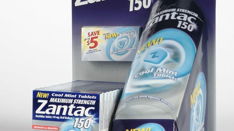 Zantac Cool Counter Display 