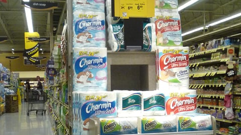 Paper Products Endcap