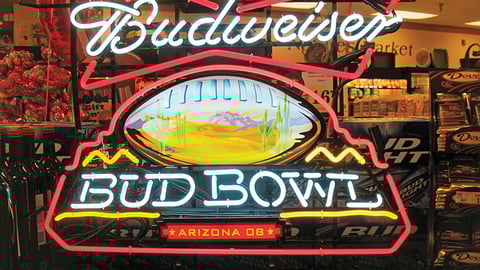 Budweiser Bud Bowl '08 Neon