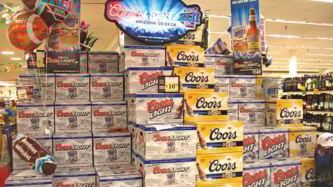 Coors Light Super Bowl 08 Neon, Case Stacker